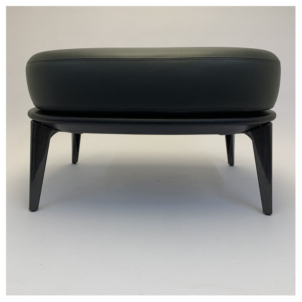 Minotti Leslie Bergere шкіряний пуф - Aspen 26 - чорний