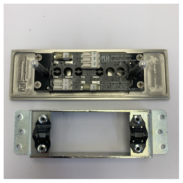 PLH Slim 3R Panneau d'interrupteurs horizontal - Luxe Yacht Hardware