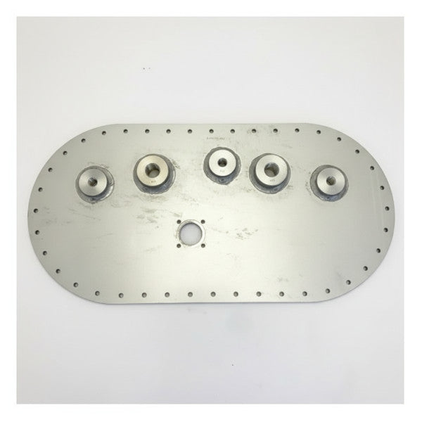 Pershing 76 Fuel Tank Cap Access Plate with Gasket Stainless Steel - 54168
