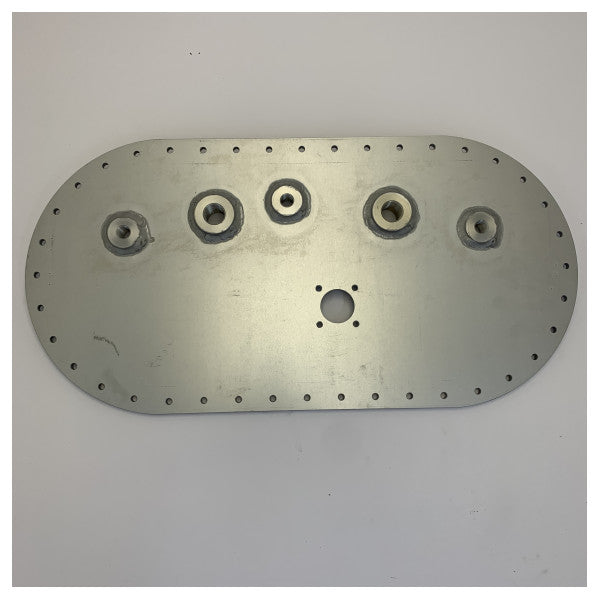 Pershing 76 Fuel Tank Cap Access Plate with Gasket Stainless Steel - 54168