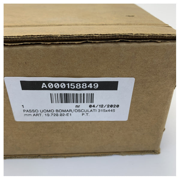 Bomar poklopac dekice niskog profila bijeli - 315x445 mm - N1029-10P