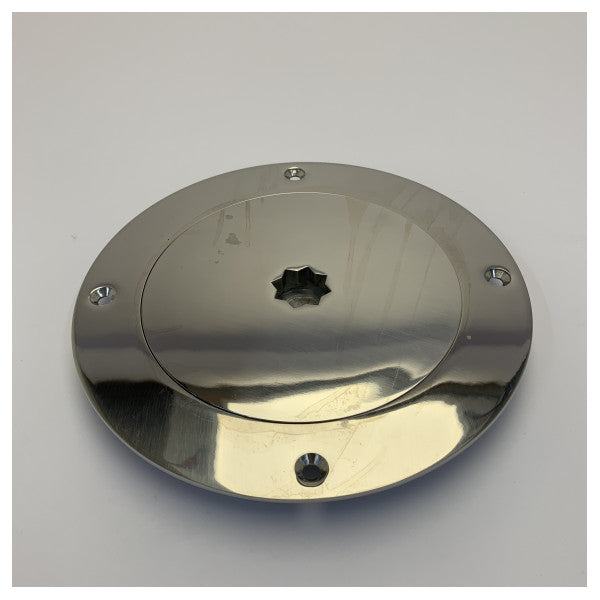 Osculati Inspektionsluke rund aus Edelstahl D 120 mm - 20.100.40