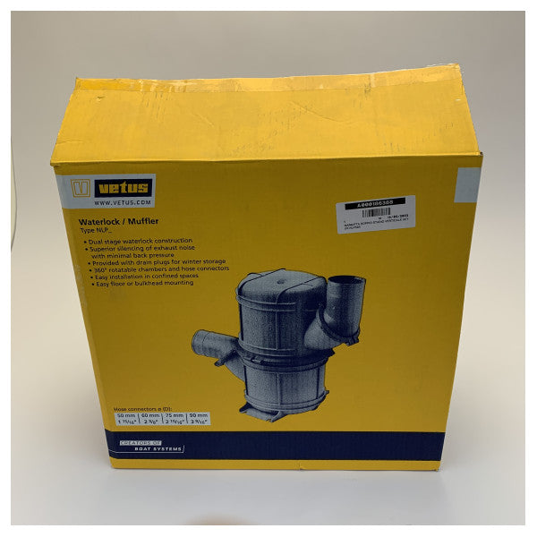 Vetus NLP50S Waterlock Échappement Silencieux - Silencieux 50 mm - NLP50S