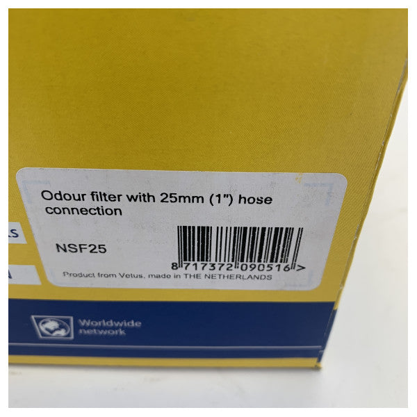 Vetus NSF25 No-Smell Filter for Black Water Tank 25 mm Hose