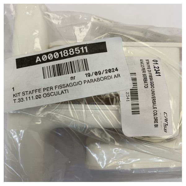 オスキュラティ バンジーフェンダーブラケット ホワイト 調整可能 33.111.00