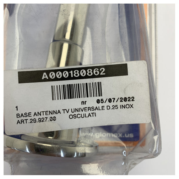 Suporte de Antena Universal em Aço Inoxidável Glomex 29.927.00