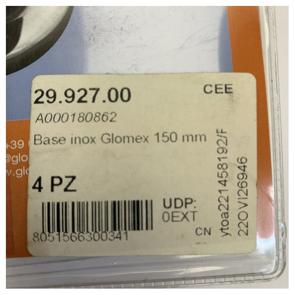 Suporte de Antena Universal em Aço Inoxidável Glomex 29.927.00