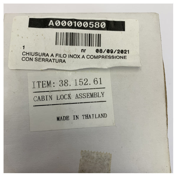 Serrure de hublot à verrouillage à clé Osculati en acier inoxydable D90 mm - 38-152-61