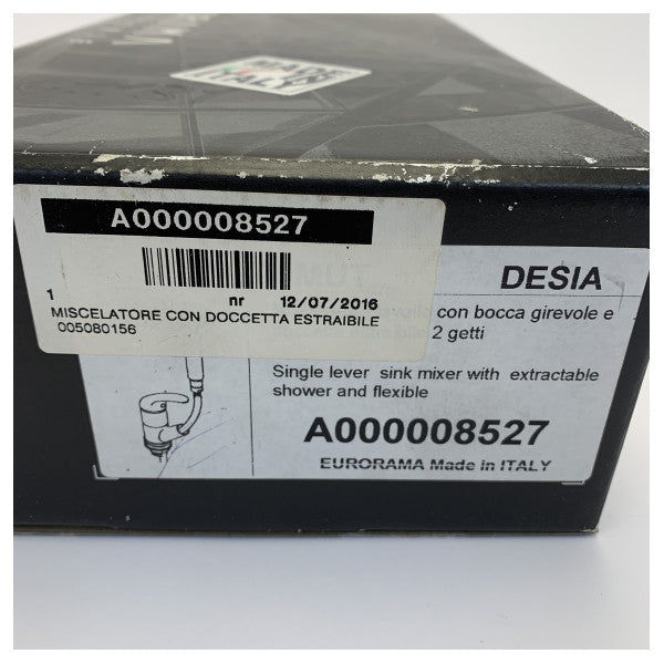 ユーロラマ デシア 7600 シンクミキサー プルアウトシャワーヘッド付き