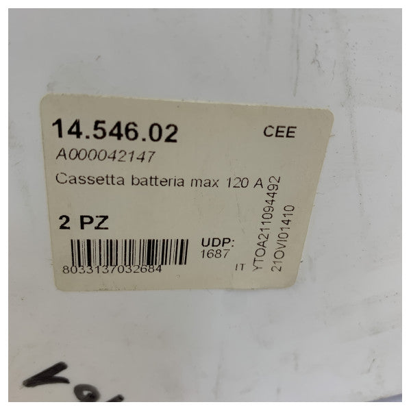 オスキュラティ 120Aバッテリー12/24V用バッテリーボックス イエロー - 14.546.02