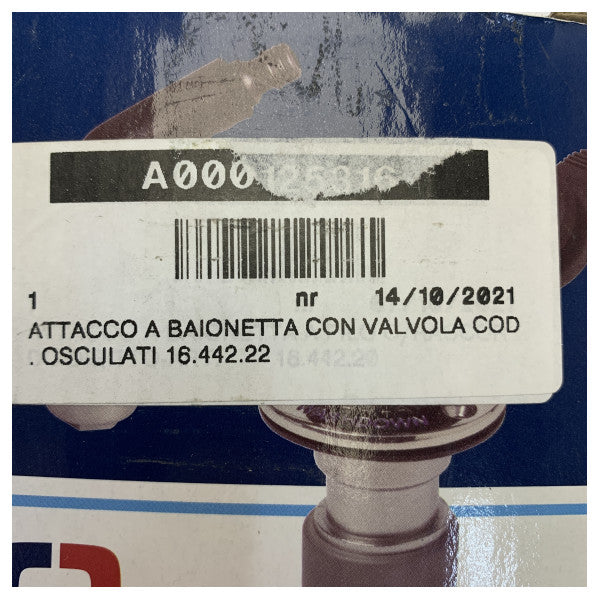 Kit de connexion de tuyau de lavage de pont encastré Osculati - 16.442.22