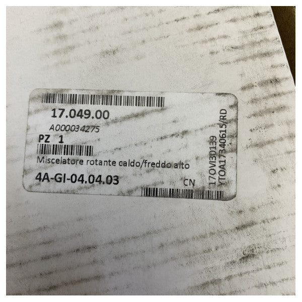 Robinet mélangeur pliable Osculati Chrome Star Series Chaud/Froid - 17.049.00