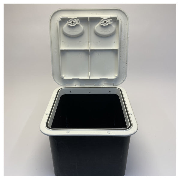 Hublot d'inspection Osculati avec boîte de rangement 285 x 285 mm blanc - 20.316.00.1