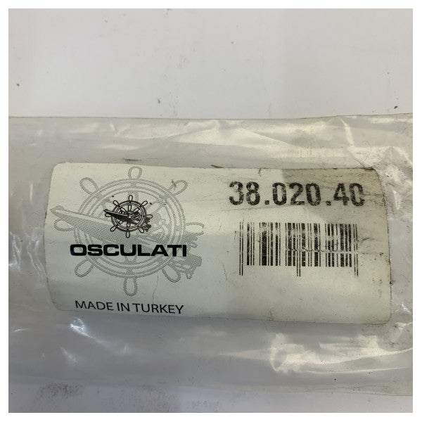 Ressort à gaz Osculati 380 mm 12 kg en acier inoxydable avec tête sphérique - 38.020.40