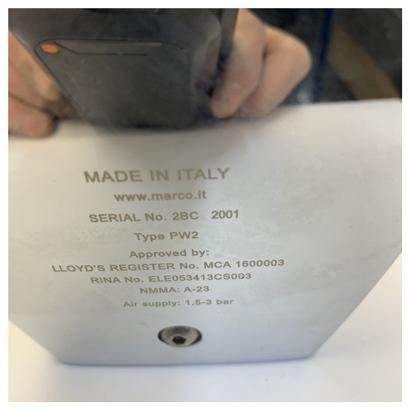 Marco PW2-BC Marine Air Horn 24V Kromi 200 mm Kompressorilla