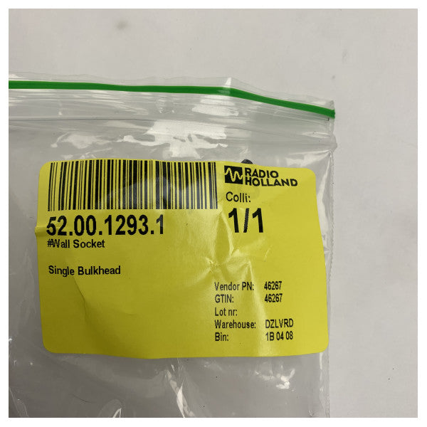 Prise murale étanche Single Bulkhead Socket LK3011K 125V 15A