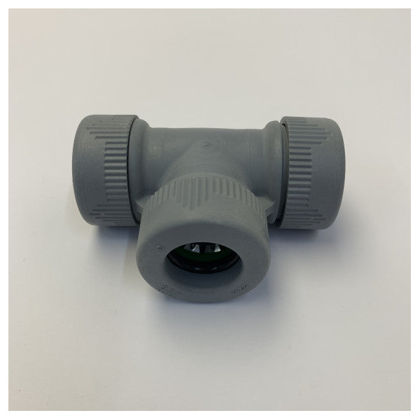 Reducerande T-stycke 22 x 22 x 15 mm push-fit-koppling för vattensystem