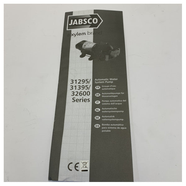 Pompa Jabsco Par-Max 2 per acqua dolce 24V 35PSI 7.6L/min - 31295-3524-3A