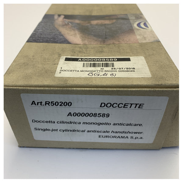 Eurorama R50200 Κυλινδρικό Χειροκίνητο Ντους Μονής Δέσμης Χρωμέ Εξάρτημα Υδραυλικών Σκαφών