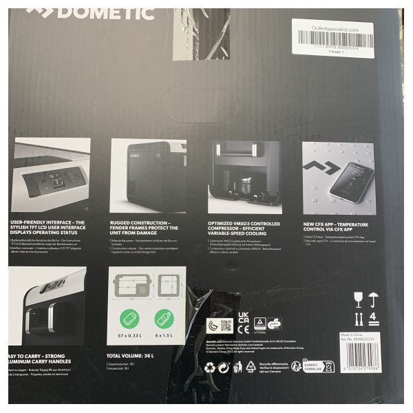 Dometic CFX3 Kompressorkühlbox 35L Kühlbox schwarz - 9600025324