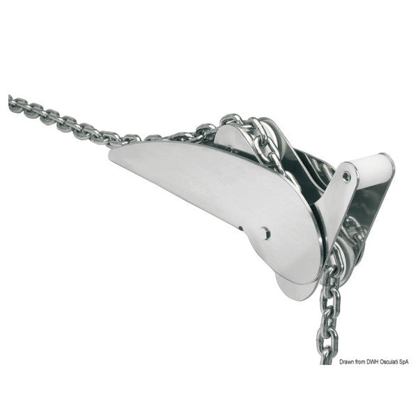Оскуляті нержавіючий сталевий нахильний якорний ролик 20кг - носовий ролик з нержавіючої сталі - 01.331.03