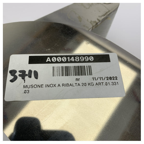 Оскуляті нержавіючий сталевий нахильний якорний ролик 20кг - носовий ролик з нержавіючої сталі - 01.331.03