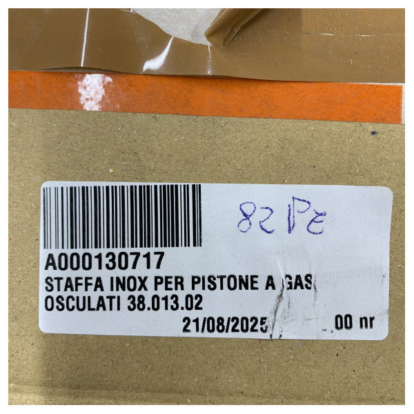 Soporte de montaje de acero inoxidable Osculati para resorte de gas - 38.013.02