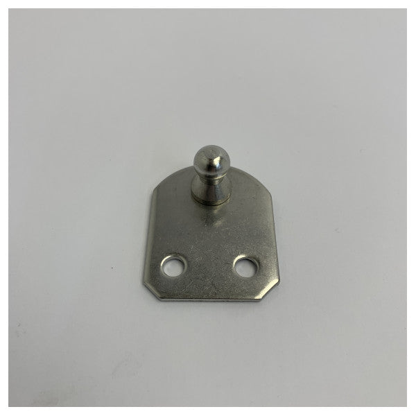 Płaska płyta montażowa z kulą 10 mm - stal nierdzewna - 38.013.21