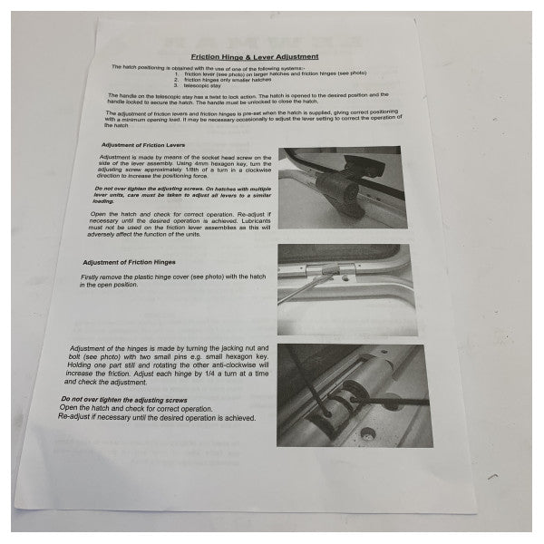 Левмар нископрофилен размер 54 палубен люк 395 x 507 мм - 19.410.54 - 39954030