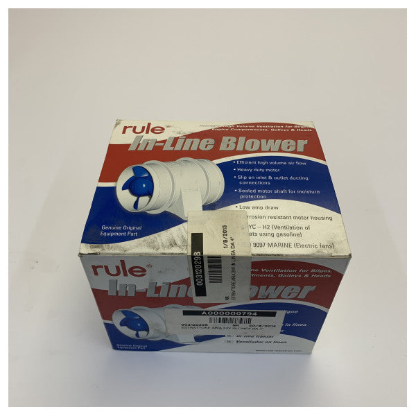 Zasada 4 Calowy Wentylator Liniowy 24V Morski Wyciąg - 240-24V