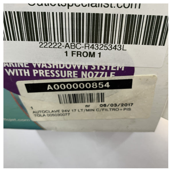 Flojet R4325343L Deckwaschpumpen-Kit 24V 17 L/min