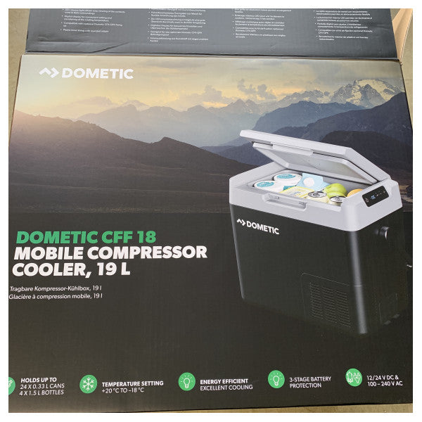 Dometic CFF-18 Kompressor-Kühlbox 19L - 12/24/230V - grau