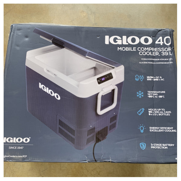 Igloo ICF40 compressore box 40L blu AC/DC 12/24/230V