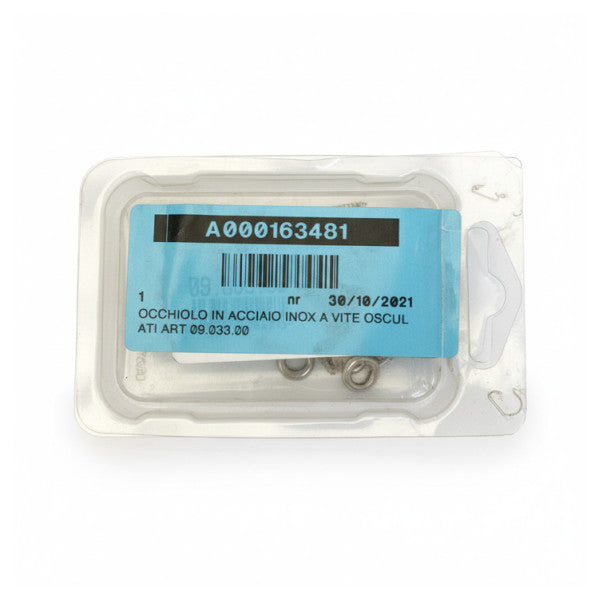 Śruba oczkowa ze stali nierdzewnej Osculati - stal nierdzewna - 09.033.00 - 13 szt.
