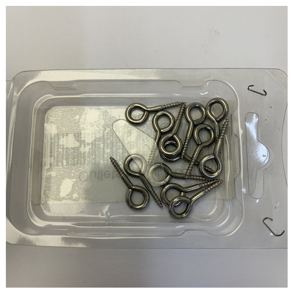 Śruba oczkowa ze stali nierdzewnej Osculati - stal nierdzewna - 09.033.00 - 13 szt.