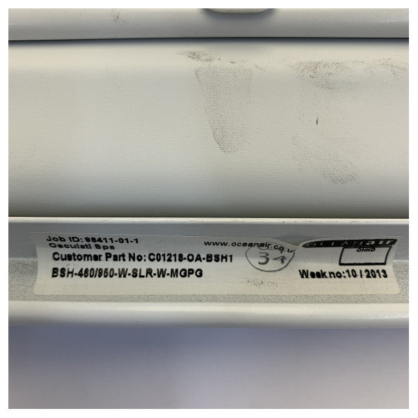 Ocean Air Plex Marine Roller Blind 460 x 950 mm White - 98411-01