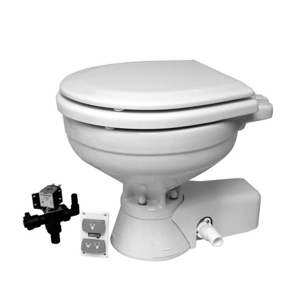 Jabsco Tyst Flush Elektrisk Toalett med Magnetventil 24v - 37045-1094