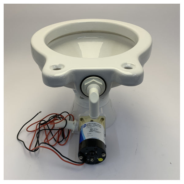 Jabsco Tyst Flush Elektrisk Toalett med Magnetventil 24v - 37045-1094