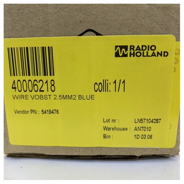 Generel Cavi H07V-K 2.5mm Fleksibel Monteringskabel Blå