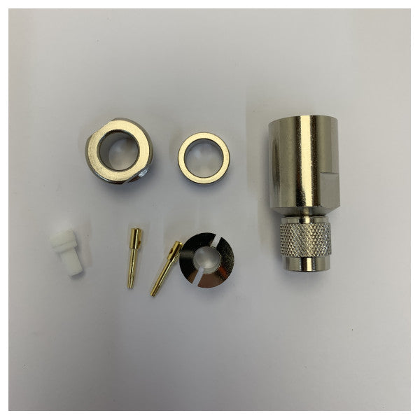 Conector de soldadura hembra TNC Aircom Plus para Ecoflex 10 - SSB 70-7384 Conector RF