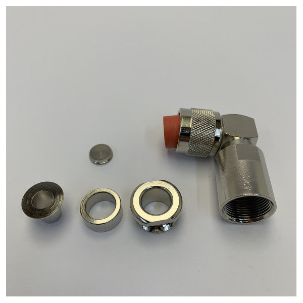 SSB Electronic N-Male Right-Angle Connector for Aircom - Ecoflex 10 - Plus - Clamp