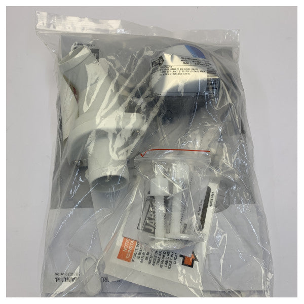 Jabsco Lite Flush Electric Toilet 24V with Foot Switch - 58500-0024