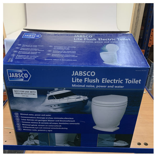 Jabsco Lite Flush Electric Toilet 24V - Remote Control - 58500-1024