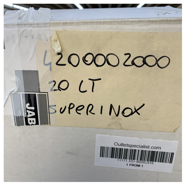 Quick Sigmar SuperInox 20L Boiler Stainless Steel Hot Water 230V - 800W