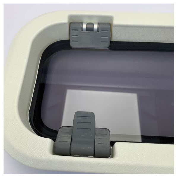 Abertura de portillo Lewmar con mosquitera - Ventana de barco - 449 x 191 mm - 393320200