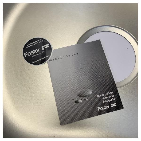 Foster Rondo Stainless Steel Built-in Sink D520 mm - 1052/460