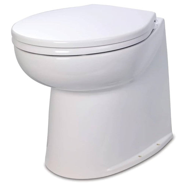 Jabsco Deluxe Flush 14 Zoll Elektrische Toilette - Frischwasser 12V - Gerade Modell - 58080-1012
