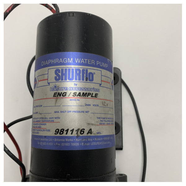 KORIŠTENA Shurflo 981116A pumpa za pritisak svježe vode 12V