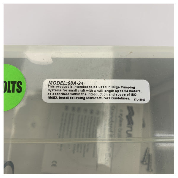 Sääntö 98A-24 800 GPH suihkun tyhjennyspumppujärjestelmä 24V