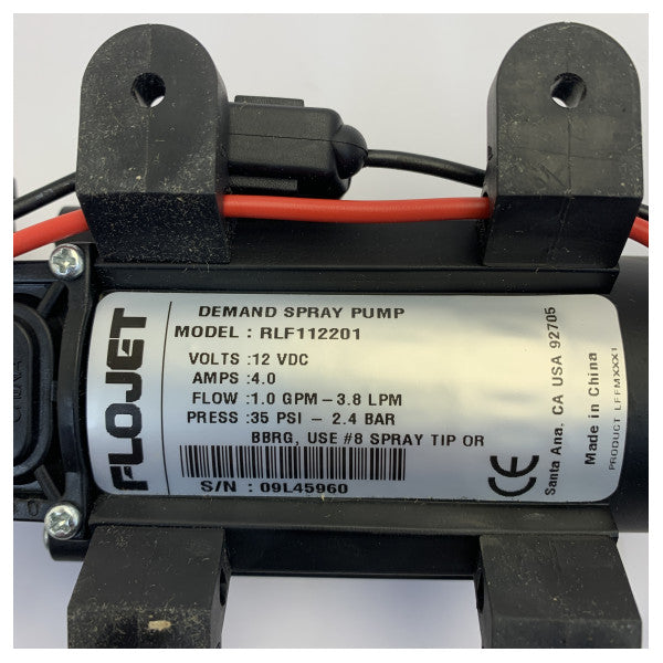 Flojet LF 12V Diaphragm Fresh Water Pump - Self Priming 4.2L/min 35 Psi - RLF112201